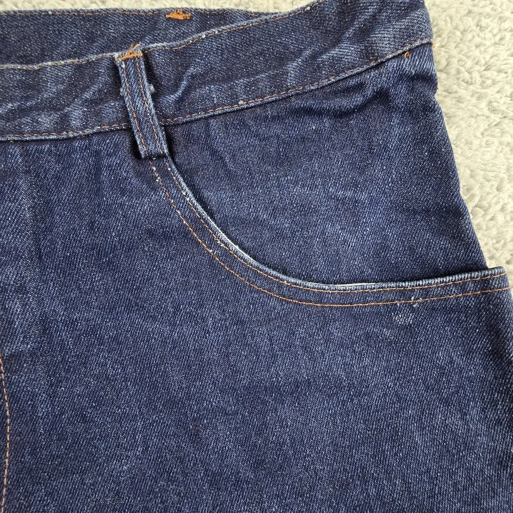 Rasco Mens 38X34 FR Flame Resistant Work Blue Jeans Dark‎ Wash - Picture 5 of 16